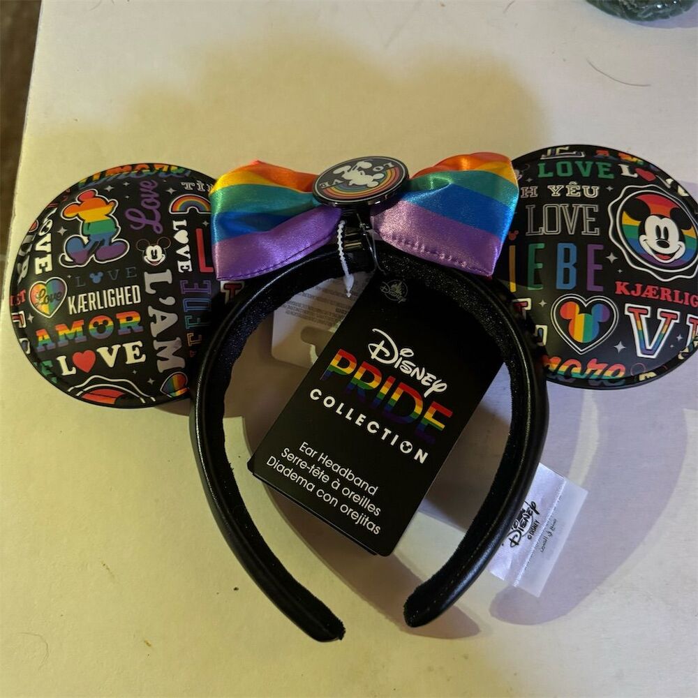 Disney Parks Mickey Mouse Pride Love Ear Headband Unisex Adult